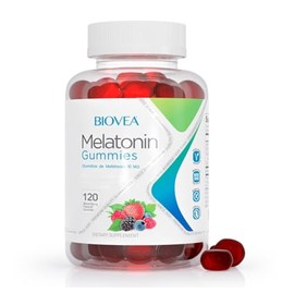 Biovea 120 Gomitas de 10 MG Sabor Frutos Rojos para un Mejor Descanso