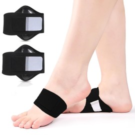 Clcyricher Arch Support, Arch Support for Foots, Velcro Included, Size Adjustable, Insole, Protective Pad, Shock Absorption, Standing Work, Running, Sports, Comfortable Walking, Unisex, Left and Right