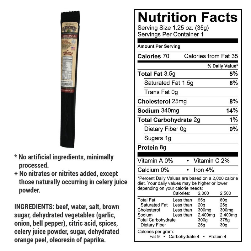 Lucky Beef Jerky - 1.25oz Sticks (Assorted, 12 Pack)