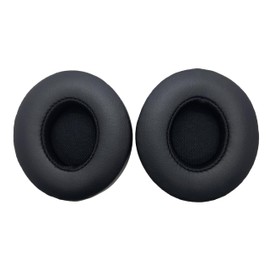 REELOXY Replacement Solo4 Protein Leather Earpads, Soft PU Leather Ear Pads Cushions for Beats Solo 4 On-Ear Headphones with High Density Memory Foam(Black)