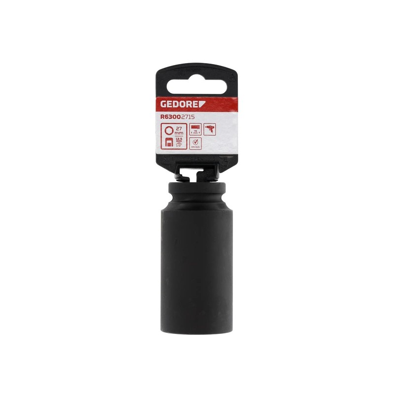 GEDORE red Impact Wrench Socket, 1/2 Inch 12.5 mm Drive,