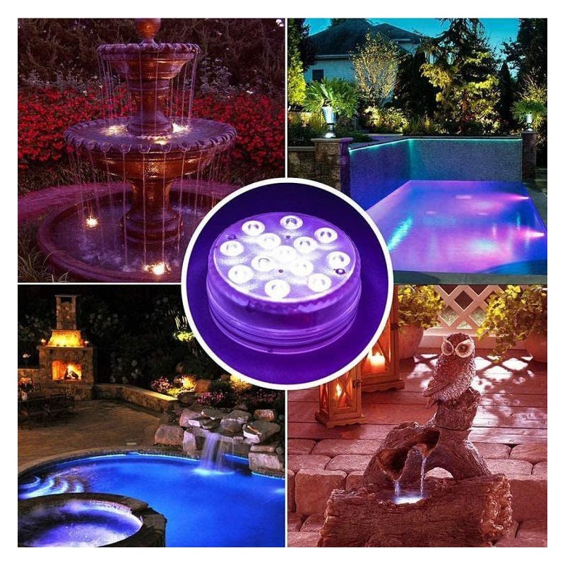 Underwater Light Waterproof Pool Lights LED Light with Remote Control