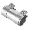 Exhaust Muffler Tube Connector Joiner Dual Clamp Sleeve 2in/51mm Automobile