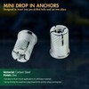 Highcraft FJBN34 1/2 Inch Mini Drop in Anchors, Zinc Plated