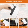 2 Pack Grill Scraper,Heavy Duty Griddle Scraper,Stainless Steel Griddle Scraper