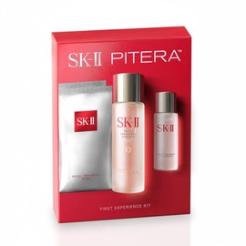 SK-II First Experience Skin Care Set - Gift Set Includes Treatment Face Masks, Facial Essence & Face Toner - Helps Improve Dryness, Refine Skin Texture & Reduce Fine Lines & Wrinkles (4 Count)