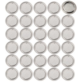 Round Ventilation Mesh Hole, 30pcs Air Vent Hole Louver, Stainless Steel Cabinet Ventilation Air Vents for Kitchen Cupboard, Bathroom, Wardrobe - 29mm