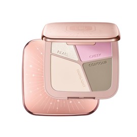 COLORKEY 3D Sculpting Contour Palette, 4-Color, High Capacity, Highlighter, Blush, Shadow, Translucent, Youthful Glow, Long-Lasting, Fine Texture (02)