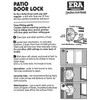 ERA Saracen Patio Door Lock in White