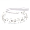 Hair Accessories Girls Children Flower Girl Headdress Headband, Princess White