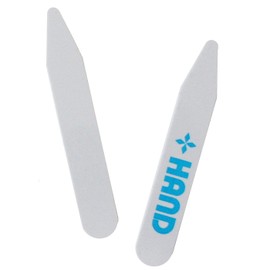 HAND Economical and Easy to Use Plastic Collar Stays, Collar Stiffeners X 25 Pairs In a Pack – 64mm, White