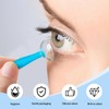 Kontaktlinsensauger für Weiche Linsen, 4 PCS Kontaktlinsen Einsetzhilfe, Silikonentferner für