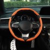 Amiss Car Nappa Leather Steering Wheel Cover, Car Interior Accessories,