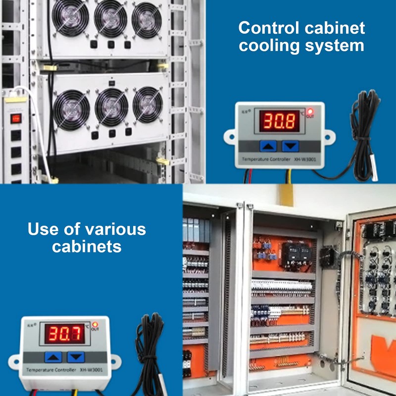 RUIZHI XH-W3001 Digital LCD Display Temperature Controller, DC 12V 120W