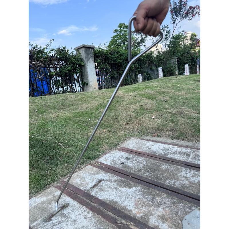 36" Stainless Steel Manhole Lifting Tool - 10MM Thick Triangular