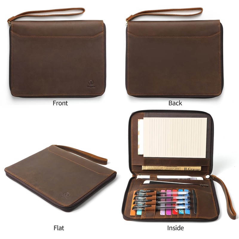 Ringsun A5 Leather Journal Notebook Cover 5 x 8 inch