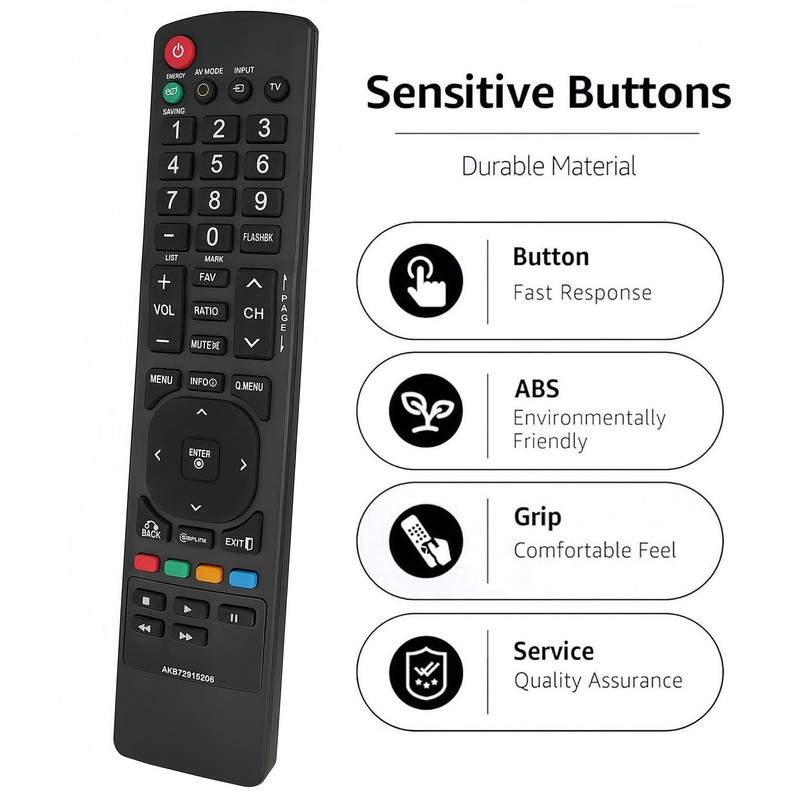 Universal Replacement Remote Control Compatible for LG TV 42LD450-UA 50PA450CUF