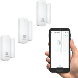 YoLink YoLink LoRa Smart Door & Window Sensor 3-Pack: Door Left-Open Reminders, up to 1/4 Mile Open-Air Range, up to 5 Year Battery Life, Alexa, IFTTT, Home Assistant