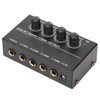 4 Channel Line Mixer Stereo Compact Low Noise Adjustable Volume