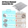 HaoTrade 30 Pieces Diamond Grinding Bit Set, 2.35mm Diamond Burr