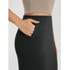 ODODOS Modal Soft Midi Skirt for Women Back Slit High