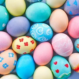 Menkxi 96 Pcs Plastic Easter Eggs with Clear Egg Cartons for Crafts DIY Fake Eggs White Plastic Eggs Paintable Easter Eggs Paint Your Own Eggs for Kids Adults Easter Gift, 8 Piece Per Carton