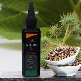 Mekfiwi Jamaican Black Castor Oil - For Hair, Skin & Scalp Nourishment 4oz (ricinus communis)