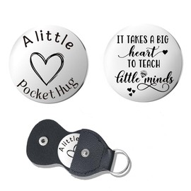 Teacher Appreciation Gifts for Men Women Teachers Pocket Hug Token for Teacher Mentor Thank You Gifts for Mentor Women Teacher's Day Gift Ideas for Man Mentors Double Sided Keychain for Teachers