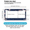 License Plate Frames for Women Blue License Plate Holder for