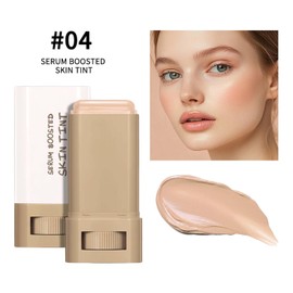 Beauty Balm Serum Boosted Skin Tint – Hydrating Tinted Moisturizer, Lightweight Solid Tinted Foundation Stick for Flawless, Sheer to Medium Coverage, Radiant & Dewy Finish, All-Day Wear (4#, 1)