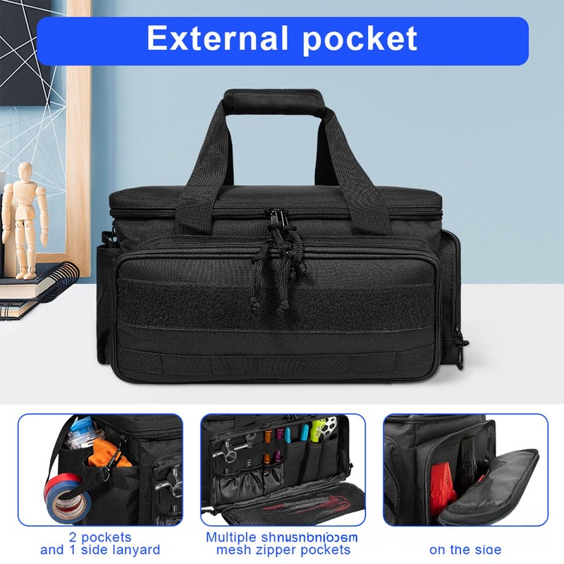 Tool Bag for Men, Tool Box Organiser with Anti-friction and