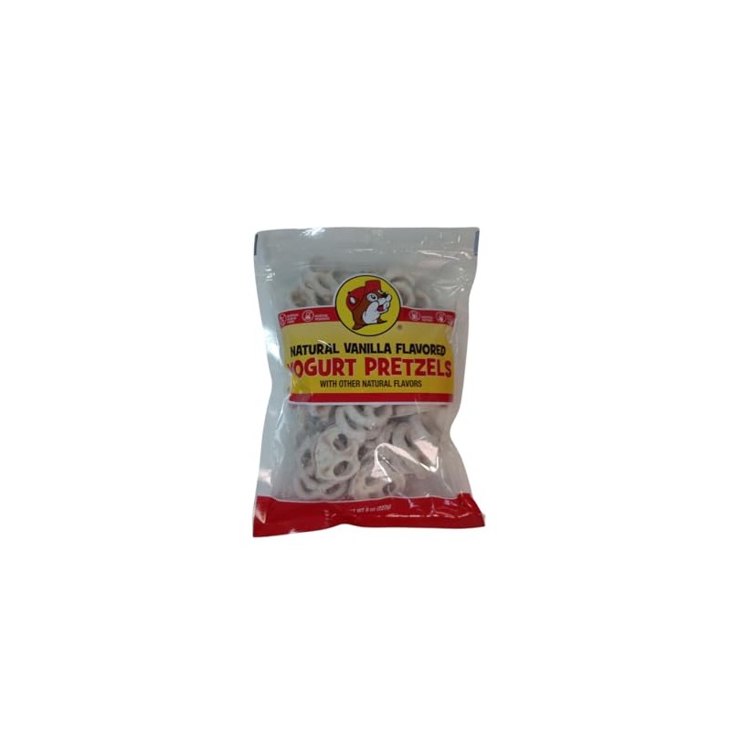 Buc-ee's Yogurt Pretzels - 5+ Varieties, 8 Ounce (Pack of