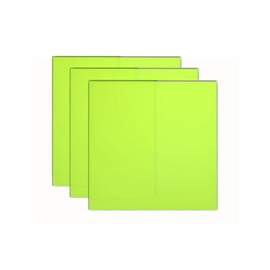 TOEPODO 1/8 Fluorescent Cast Acrylic Sheets Glow in Dark Plexiglass Sheet Panels for Laser Cutting Neon Sign Craft Art Design Festival Decor (12x12 Inch,Neon Green,3 Pack)
