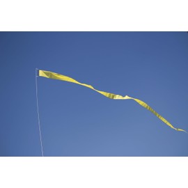 EEZ RV Products 25' Long (Yellow) Wind Streamer, Great for RVing, Boondocking, Back Yard Wind Sock (1 Piece)