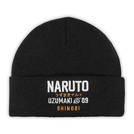 Bioworld Naruto Uzumaki Shinobi Adults Beanie Black