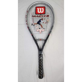 Wilson Mach 3 Tennis Racket (T5542) - 4 1/4 in, Strung, OS, New w/ Tags