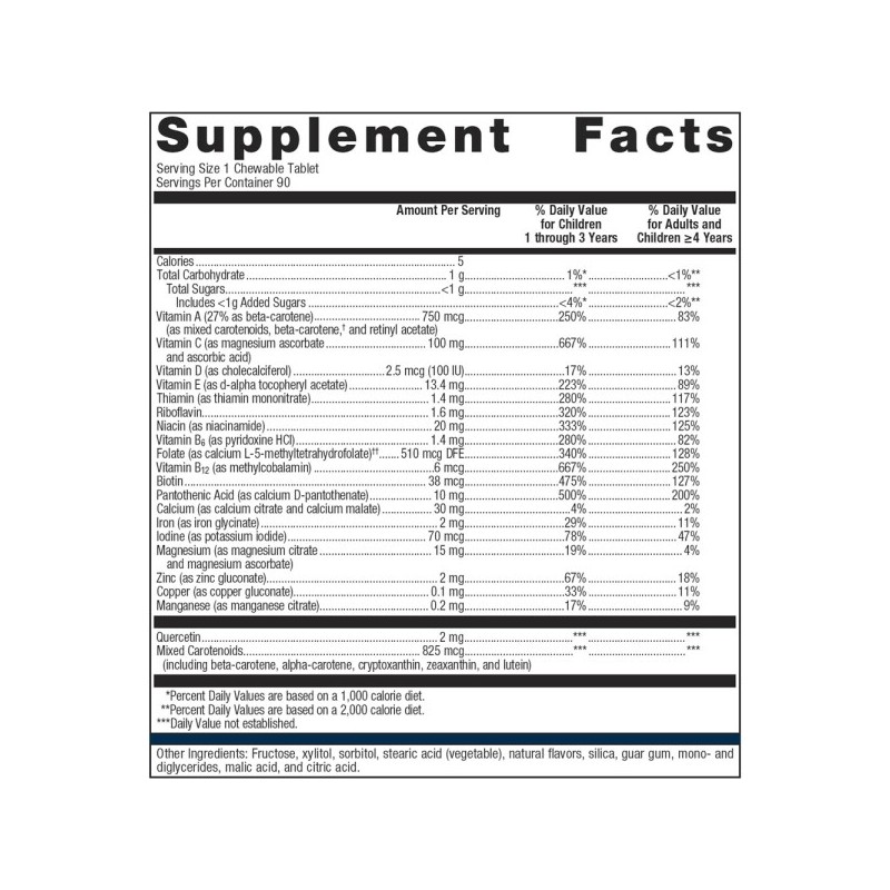Chewable/Vitamin/Mineral /Multiple Vitamin/One Piece