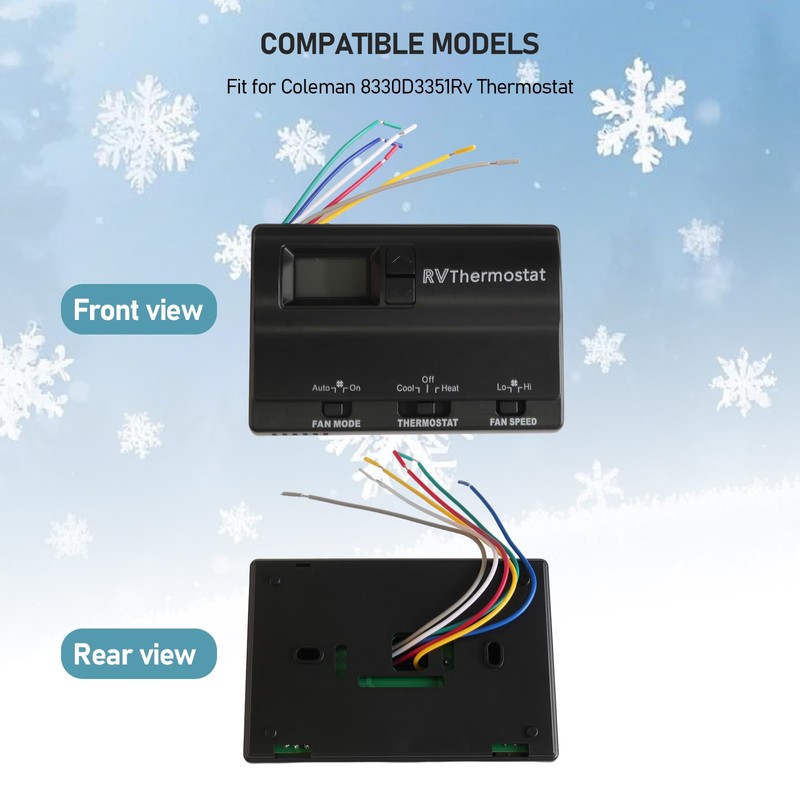 8330D3351 Wall Mounted Digital Cooling and Heating Thermostat, Suitable for