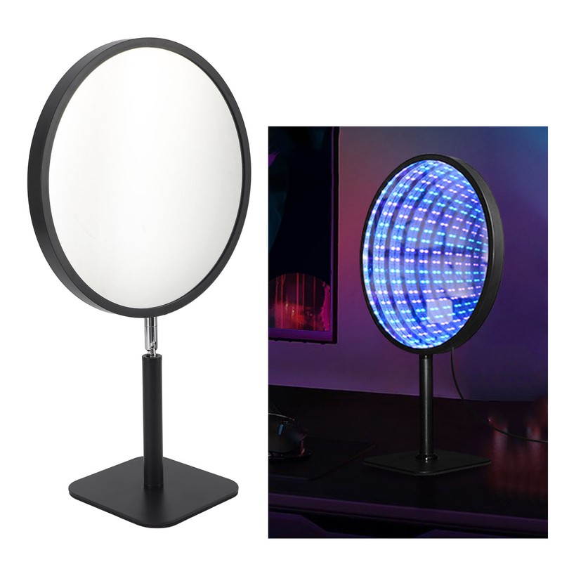 3D Mirror Tunnel Light 3D Night Light with Mirror RGB