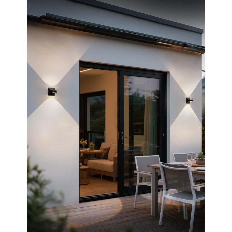 Tubicen Outdoor Wall Light Up and Down Wall Sconce Dimmable