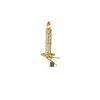 EC 4.75" CLIP-ON GOLD GLITTERED CANDLE ORNAMENT