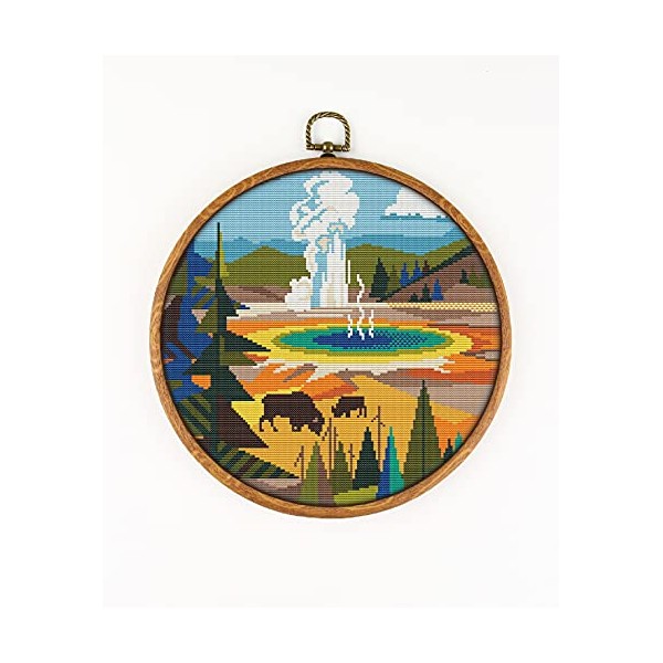Awesome Pattern Studio Yellowstone National Park K466 Counted Cross Stitch