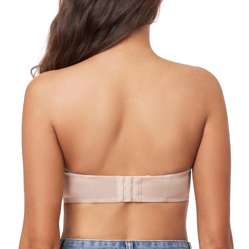 Exclare Women's Push Up Underwire Strapless Multiway Thick Padded Underwire