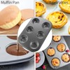 SiypWok Stainless Steel Muffin Pan, Food Grade Cupcake Pan-Grey 6
