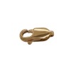 7MM 14K Solid Yellow Gold Oval Lobster Clasp Made in