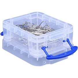 Really Useful Plastic Storage Box 0.07 Litre Clear (Pack of 10)