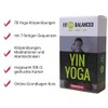FIT BALANCED Yin Yoga Exercise Cards Gentle Yoga for Beginners