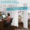 DEROFIT Room Divider Curtain Rods No Drilling–120"H x 114"W Floor