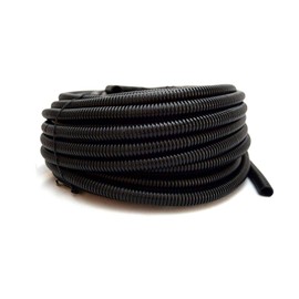 American Terminal Wire Loom Black 20' Feet 3/8" Split Tubing Hose Cover Auto Home Marine