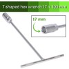 AERZETIX - C69071 - T-shaped socket wrench 17 x 300